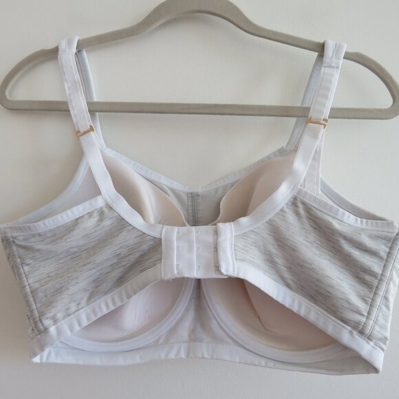 NATORI Yogi Underwire Sports Bra in Feather Gray White - Size 36DDD - Picture 8 of 13